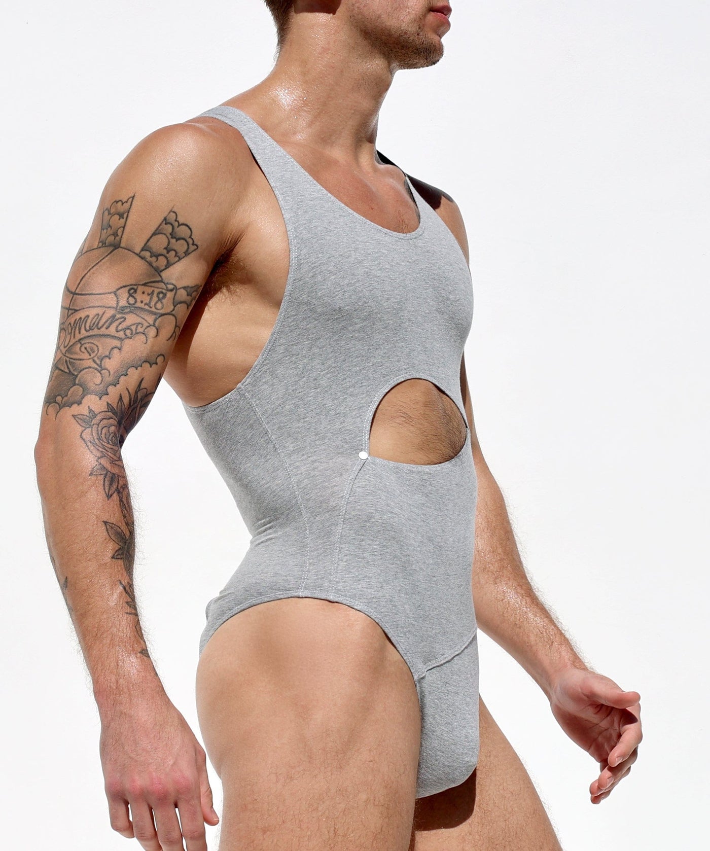 RUFSKIN® Bodysuits SEXTUS HEATHER GREY