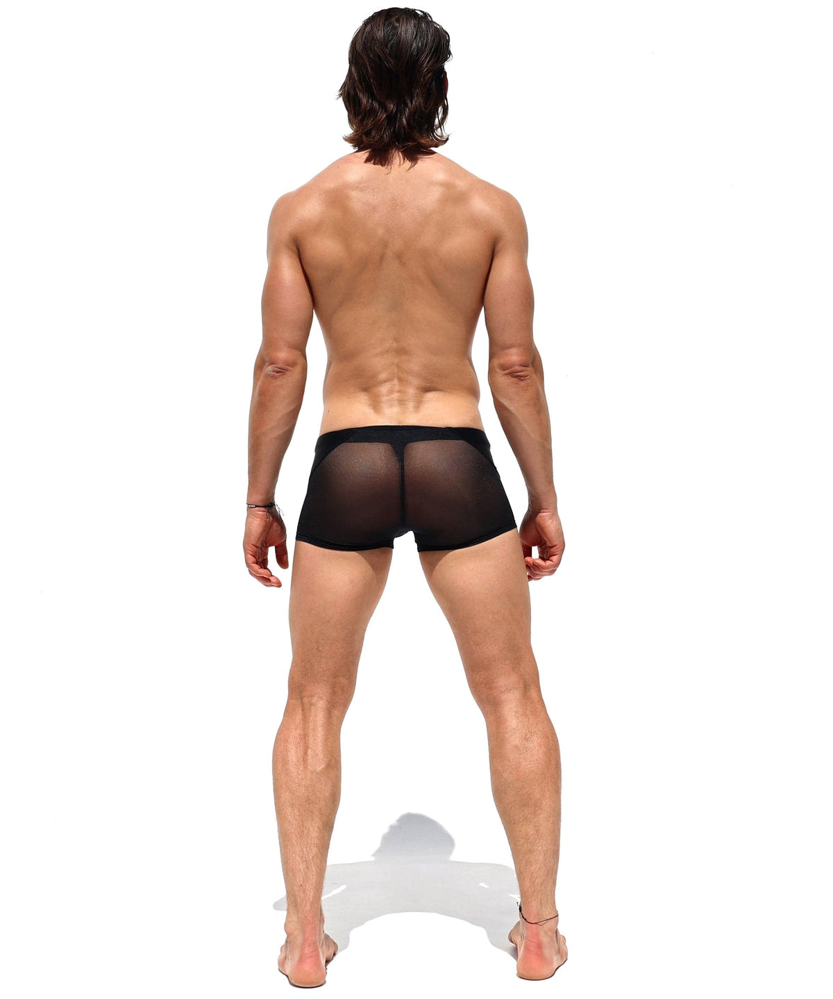 Boxer noir transparent sheer taille S / M sexy Boxer noir transparent sheer taille S / M sexy